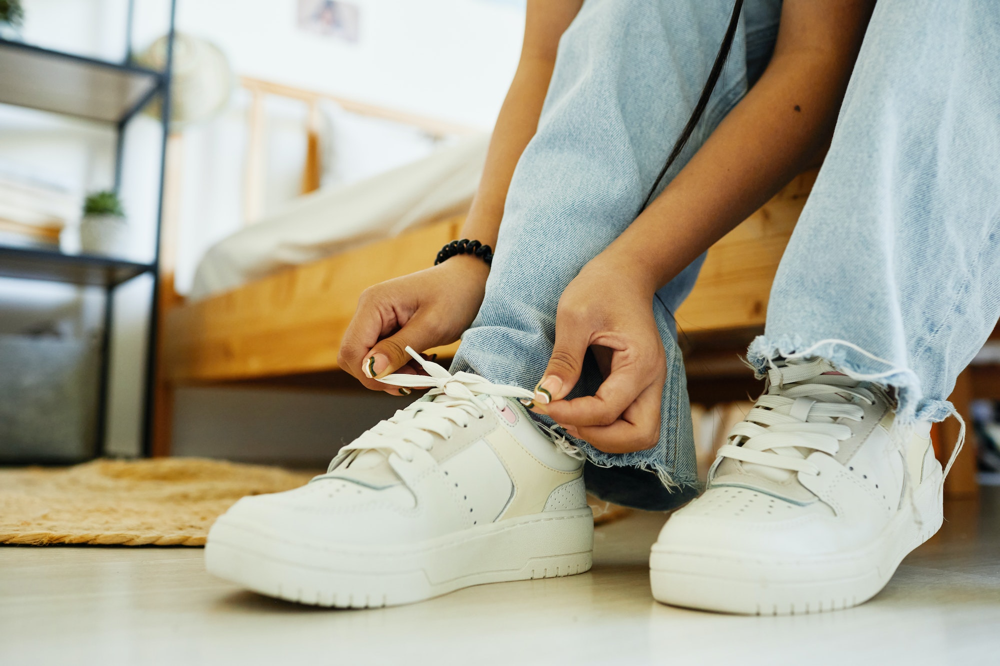 baskets blanches