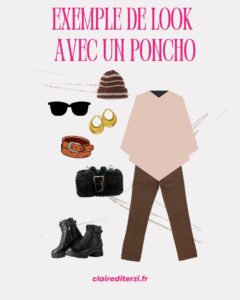 exemple look poncho