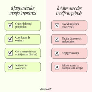 a faire look motif imprime