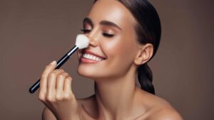 femme avec un maquillage naturel