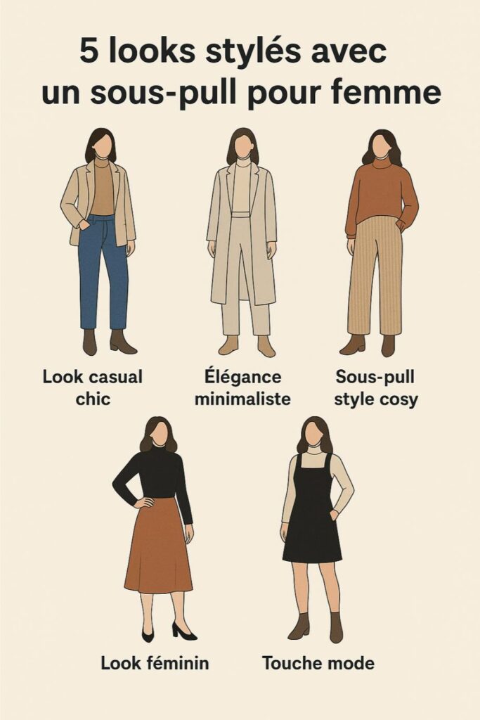 look femme sous pull
